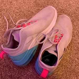 Nike Air max 270's, blue, a few small stains